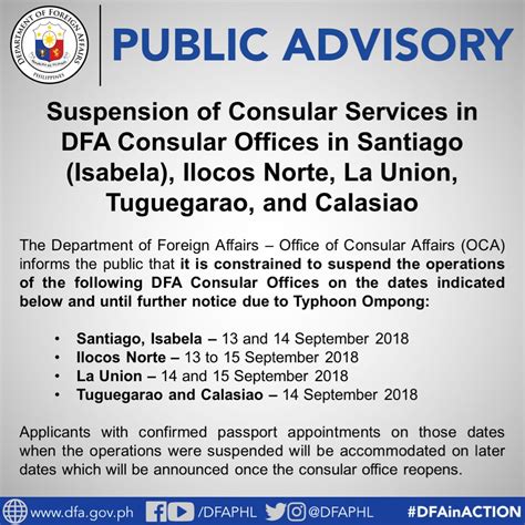 DFA to temporarily suspend operations in Tuguegarao consular .